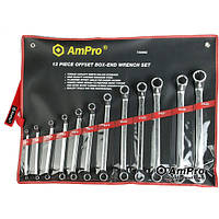 Набор ключей накидных (6-32мм) 12 предметов AmPro T40692 (Тайвань)
