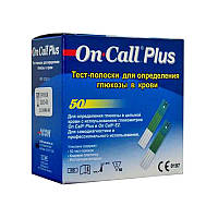 Тест смужки On-Call Plus (Він Кол Плюс) 50 шт, США