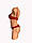 Комплект білизни: бюстгальтер push up і трусики бразиліана Алюр 53 червоний, фото 2