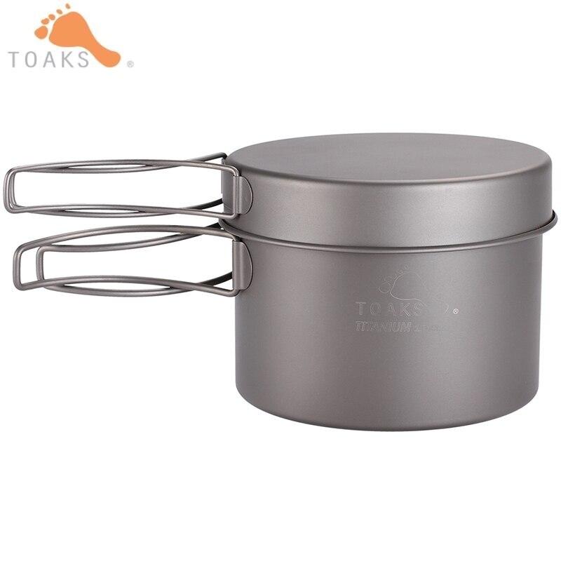 Казанок титановий Toaks CKW-1300 набір 2в1 сковорідка + казанок Titanium 1300ml Pot with Pan