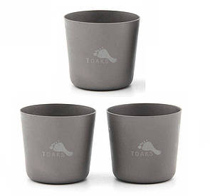 Набір чарок з титану, стопки титанові Toaks 30 мл х 3 шт