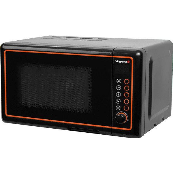 Мікрохвильовка VILGRAND чорна кухонна VMW-7207 700 Вт надійна сучасна техніка