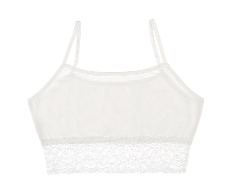 Топ підлітковий для дівчинки "Білий", 8-9 років (зріст 134-140)