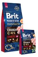 Сухой корм для пожилых собак крупных пород Brit Premium Senior L/XL