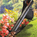 Акумуляторний садовий пилосос з подрібнювачем BLACK+DECKER GWC3600L20 (США/Китай), фото 5