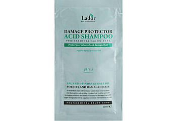 Безщільне шампунь з колагеном і аргановою олією La'dor Damage Protector Acid Shampoo (пробник)