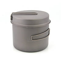 Котелок титановый Toaks CKW-1600 набор 2в1 сковородка + котелок Titanium 1600ml Pot with Pan