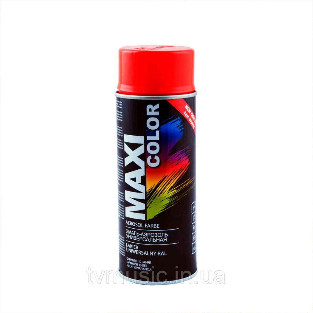 Аерозольна фарба Maxi Color RAL 2002 Яскраво-червоний 400 мл
