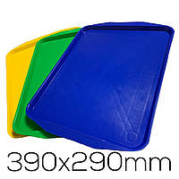 Піднос столовий 390х290мм пластик, різні кольори