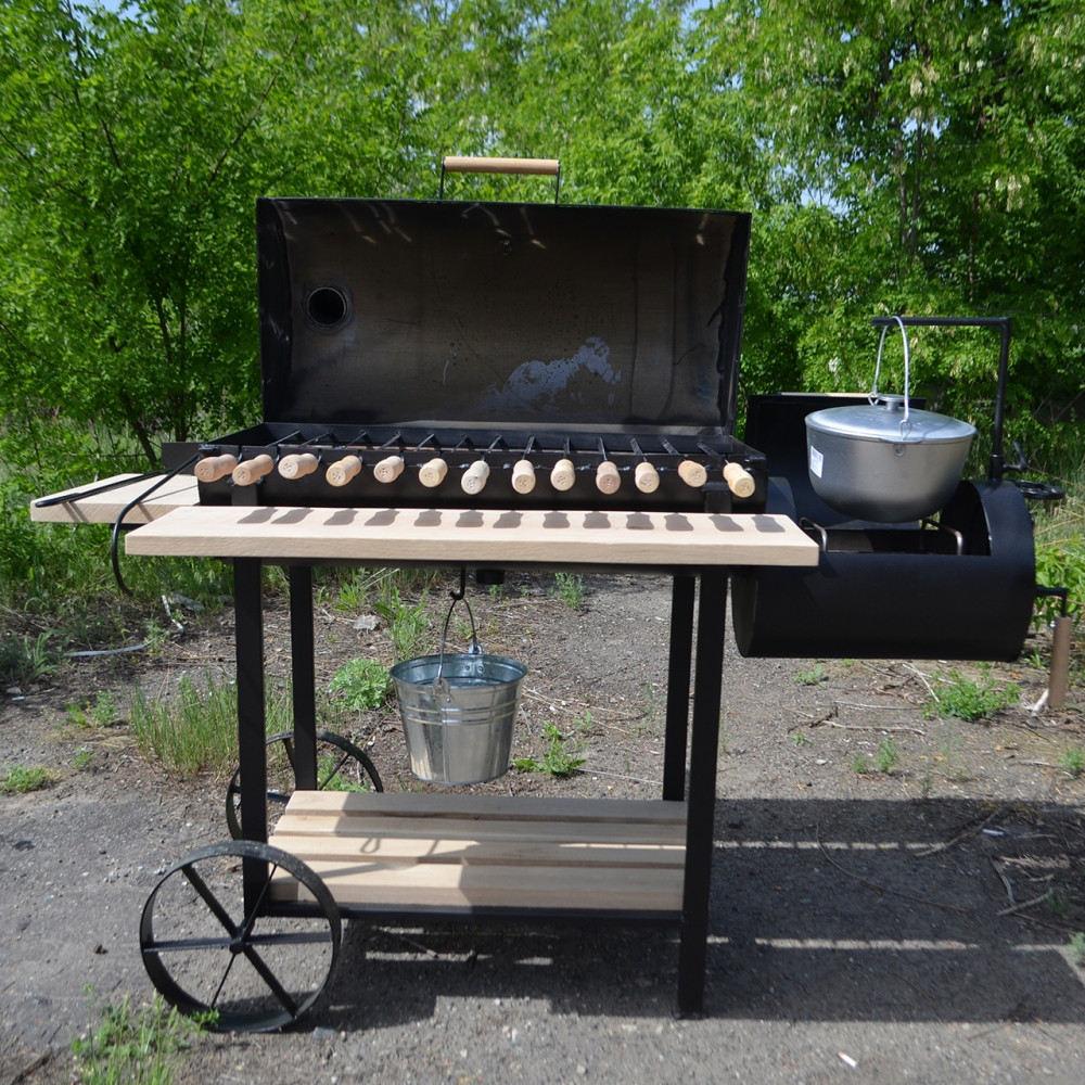 Коптильня-мангал "Троян-Крокодил +"