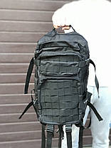 Тактичний рюкзак чорний 35 літрів, фото 3
