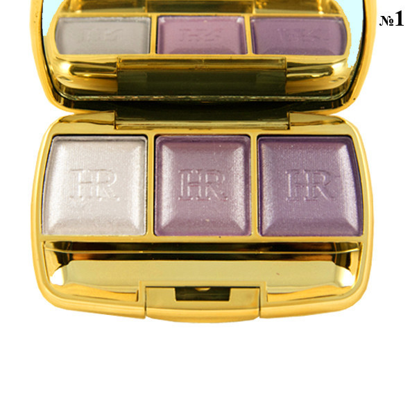 Тіні для Повік Потрійні Тон 01 Білі, Світло Бузкові, Бузкові, фото 1