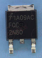 MOSFET N-канал 800В 1.8А Fairchild FQD2N80 TO252