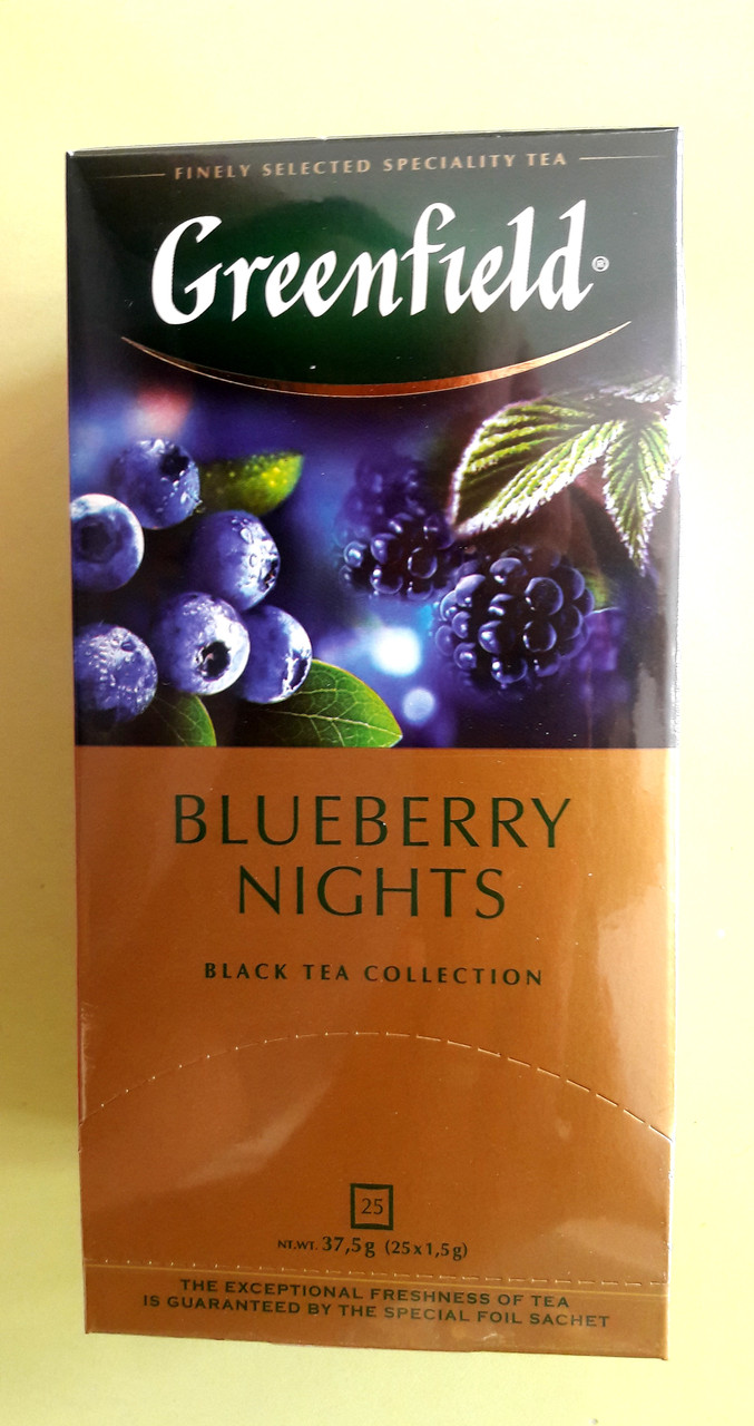 Чай Greenfield Blueberry Nights 25 пакетів чорний