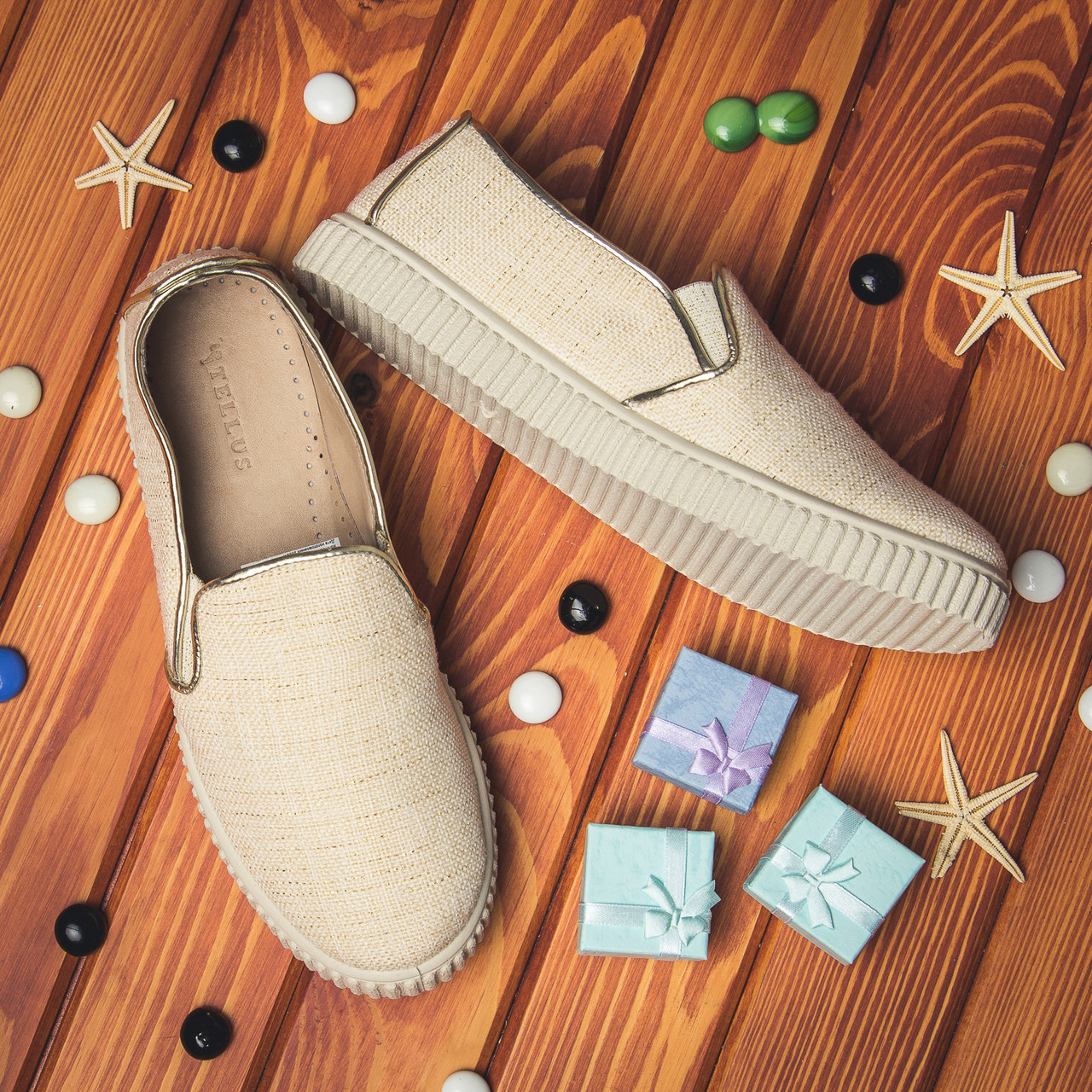 Сліпони Tellus 0007ME Бежевий РОЗПРОДАВА, фото 1