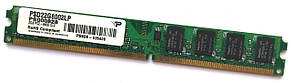 Оперативная память Patriot DDR2 2Gb 800MHz PC2 6400U LP 2R8 CL5 (PSD22G8002LP) Б/У