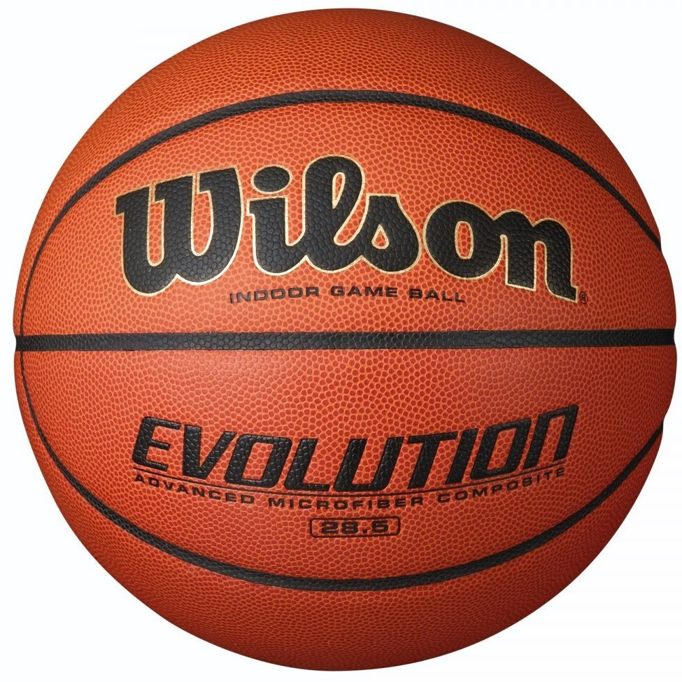 М'яч баскетбольний Wilson Evolution розмір 6 композитна шкіра коричневий (WTB0586XBEMEA)