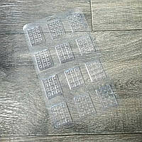 Пластикова форма для шоколаду маленькі плитки 3