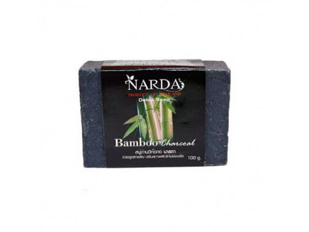 Мило з бамбуковим вугіллям NARDA Bamboo Charcoal soap 100 г (944457), фото 2