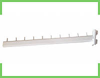 Кронштейн (Флейта) в рейку 45-см (10 гвоздиков), цвет белый