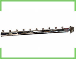 Кронштейн (Флейта) на перемичку, на 20 квадрат, хром, 45см ( кулька)