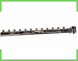 Кронштейн (Флейта) на перемичку, на 20 квадрат, 12 кульок, 45см, хром