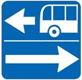 Знак дорожній "5.10.1. Виїзд на дорогу зі смугою для руху маршрутних транспортних засобів", фото 2