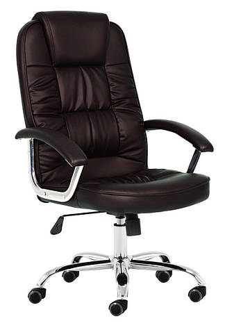Крісло офісне NEO9947 темно коричневе, фото 2