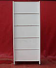Пристінні (односторонні) стелажі «Модерн» 230х95 см, білі, на 6 полиць, Б/у, фото 10
