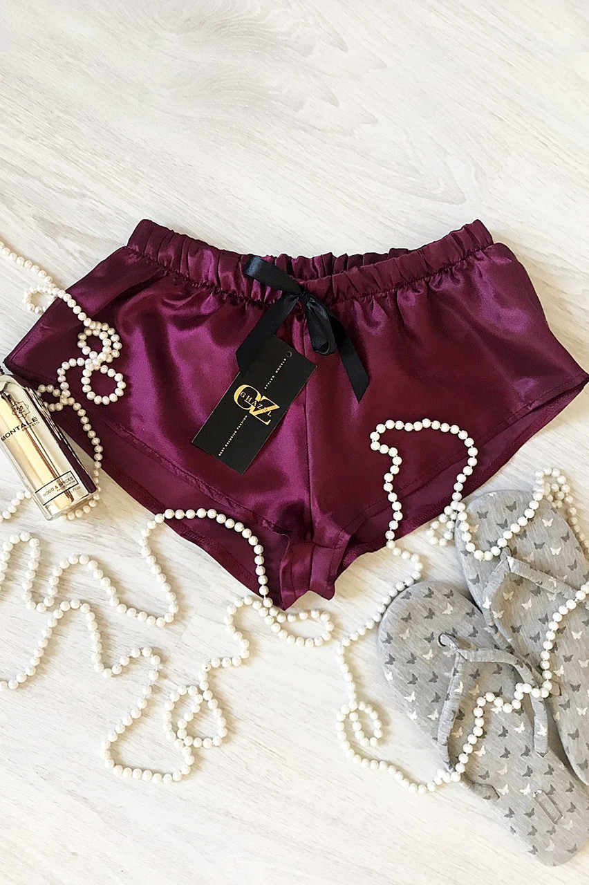 Шортики шовкові Катрін (фіолетовий), фото 1