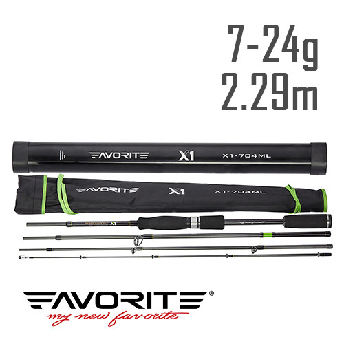Спінінг Favorite X1 Travel 764M 2.29 m 7-24g