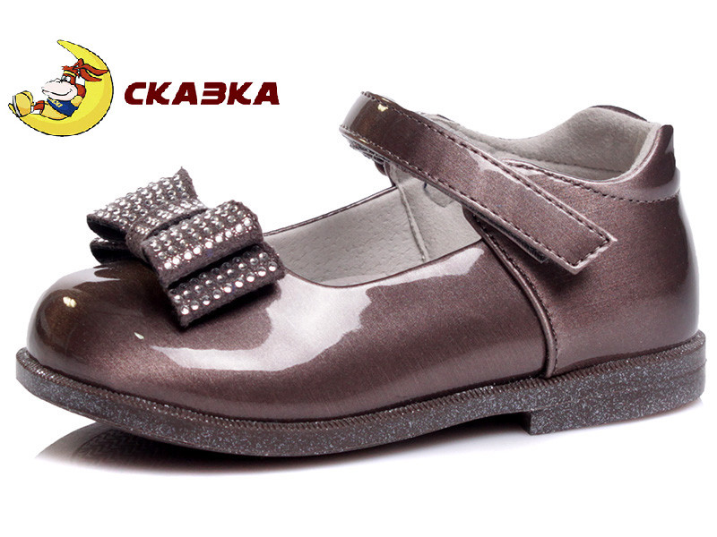 Туфлі СКА R386133201 срібло бант лак 22р, 23р
