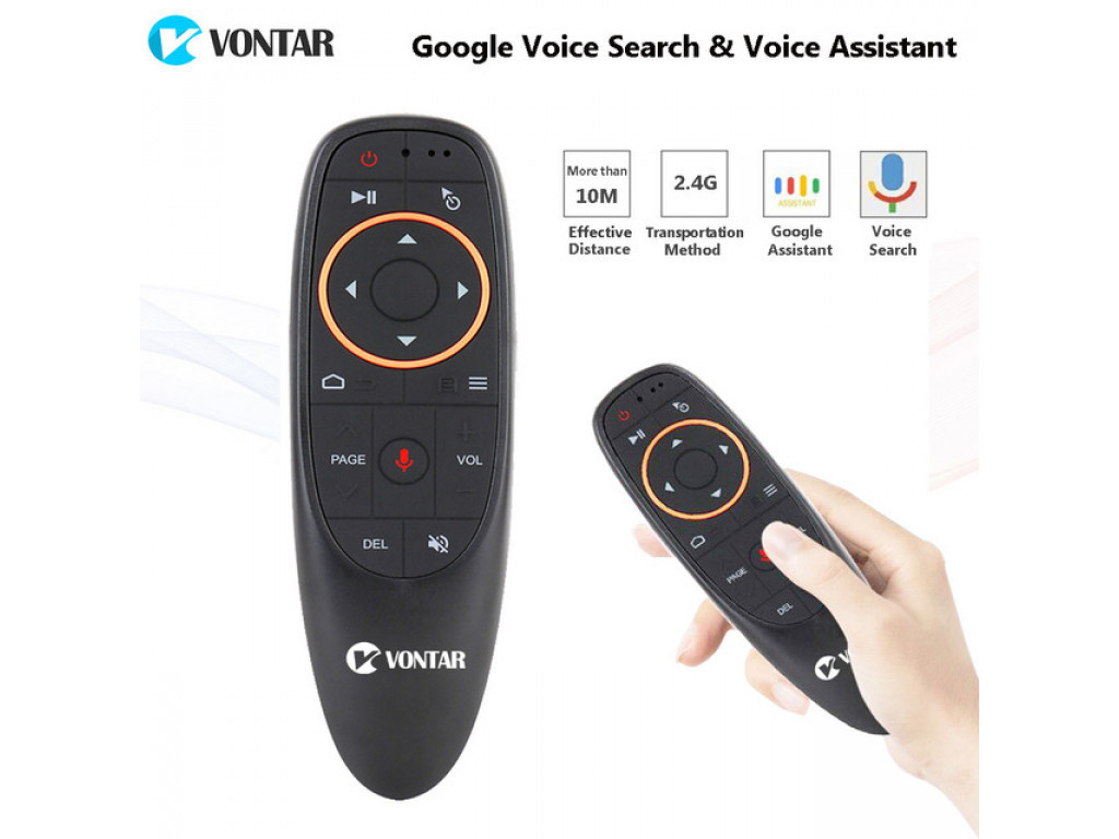 Пульт дистанційний VONTAR V10 Air Mouse Блютуз Gyroscope + Google Remote Control Voice