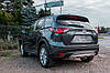 Спідниці накладки на бампера обвіс Mazda CX-5 (неіржавка сталь), фото 4