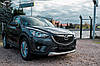 Спідниці накладки на бампера обвіс Mazda CX-5 (неіржавка сталь), фото 9