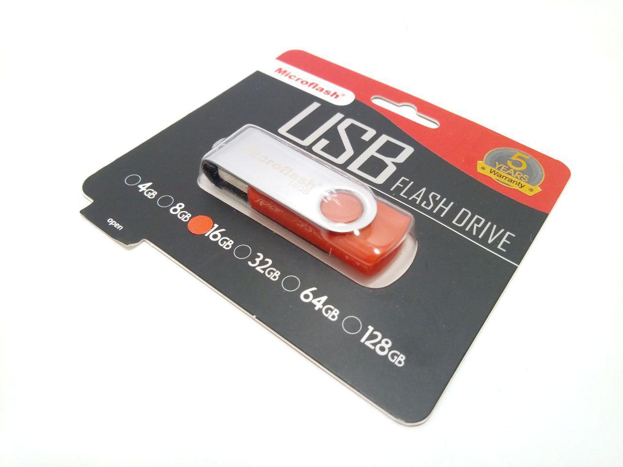 Флешка USB Microflash, 16GB, Metal Design