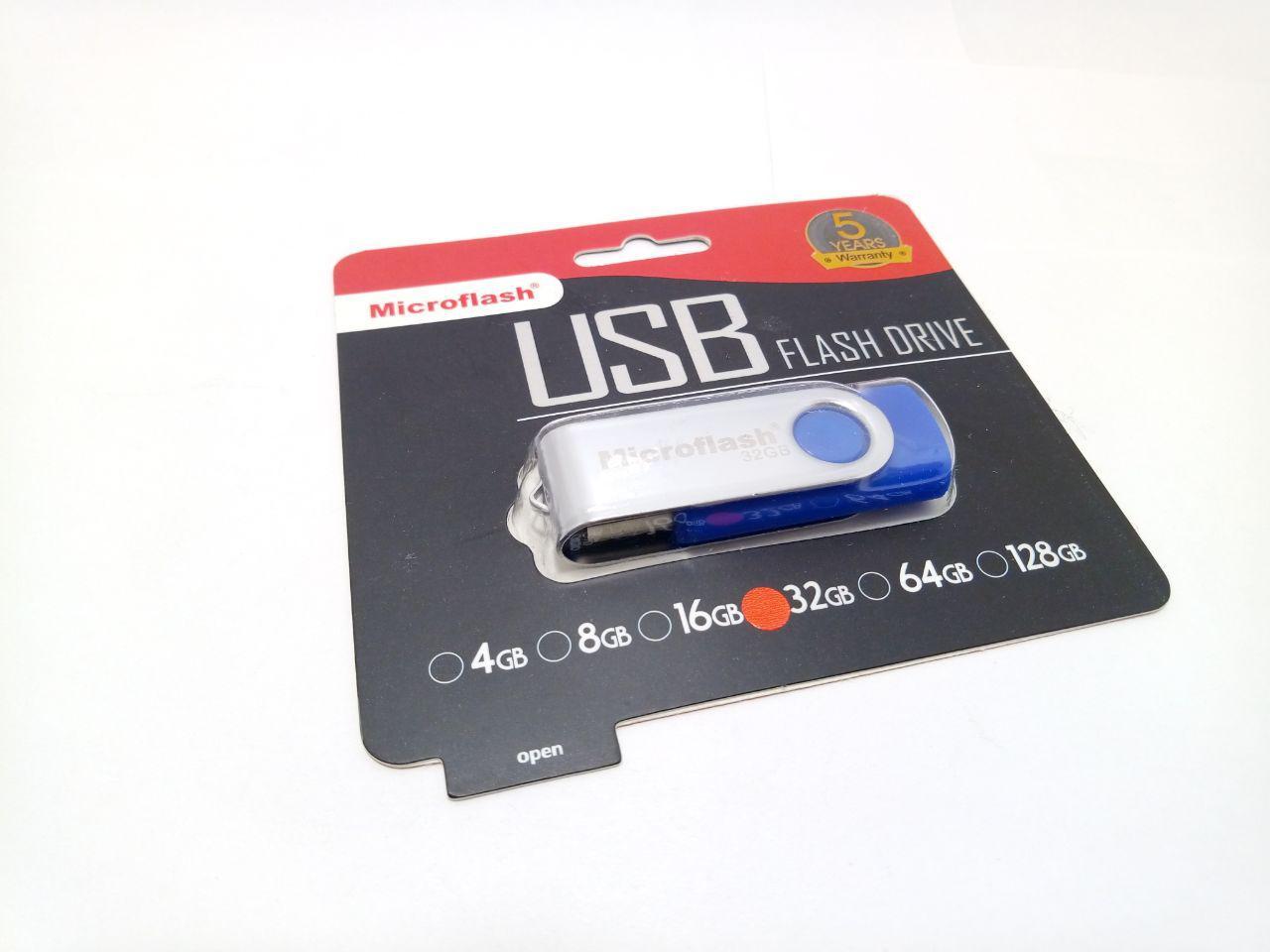 Флешка USB Microflash, 32GB, Metal Design