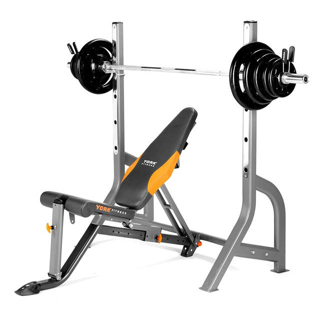 York diamond olympic barbell bench hotsell
