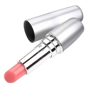 Вібратор міні у формі помади, потайної срібло