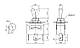 11-00-560. Тумблер KN3 (C) -103AP (ON-OFF-ON), 3pin, 10A-250V, фото 2