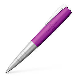 Кулькова ручка Faber-Castell LOOM Metallic Violet, корпус кольору срібло та фіолетовий металік, 149003