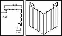 Кут зовнішній. Кут для сайдинга Royal Genesis Sterling