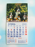 Календарь магнитный отрывной сувенирный на 2020 г. "Собаки"
