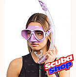 Маска Cressi Sub Marea для підводного плавання (лілово-біла), фото 3