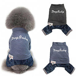 Комбінезон, костюм джинсовий "ДЖИНС STYLE" для собаки, кішки. Одяг для тварин