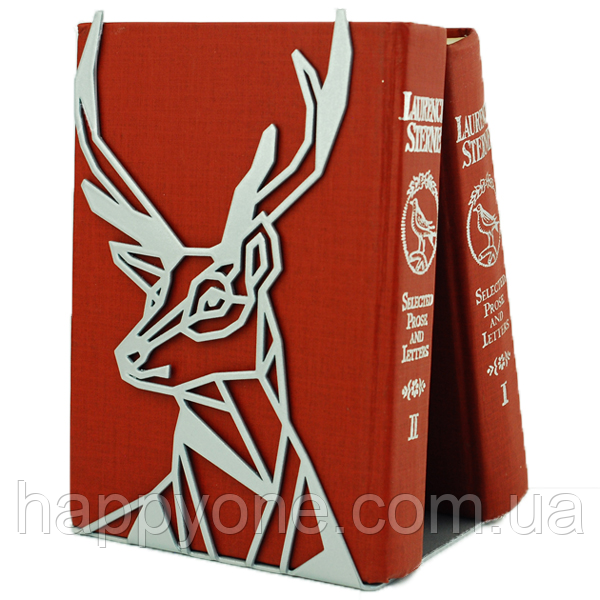 Металевий упор для книг Glozis Deer, фото 1