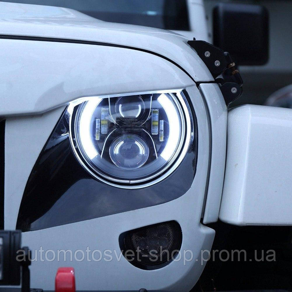 Универсальные Светодиодные Фары 7 Дюймов 75 W Led DRL Лед Фары Оптика ...
