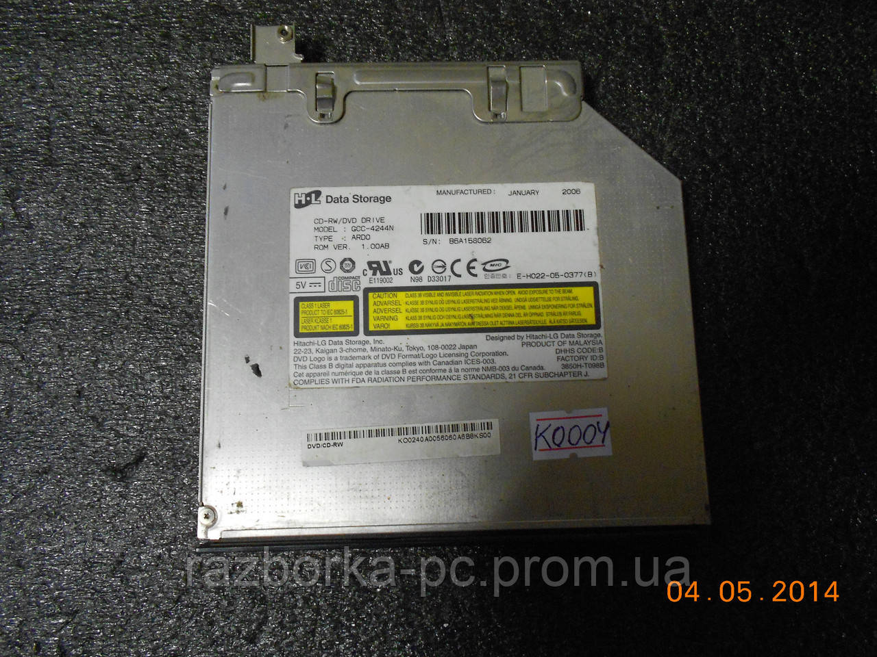 Оптический привод CD-RW/DVD GCC-4244N ide для ноутбука Acer - фото 2 - id-p699494964