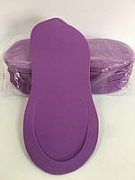 Набор тапочки - вьетнамок одноразовые из пены (12 пар в упаковке) Фиолетовый