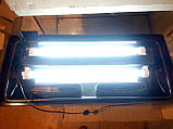 Кришка для акваріума 80*35 Т8 LED-лампи 2 шт (9 Вт) НОВА люмінесцентне LED-освітлення, фото 3